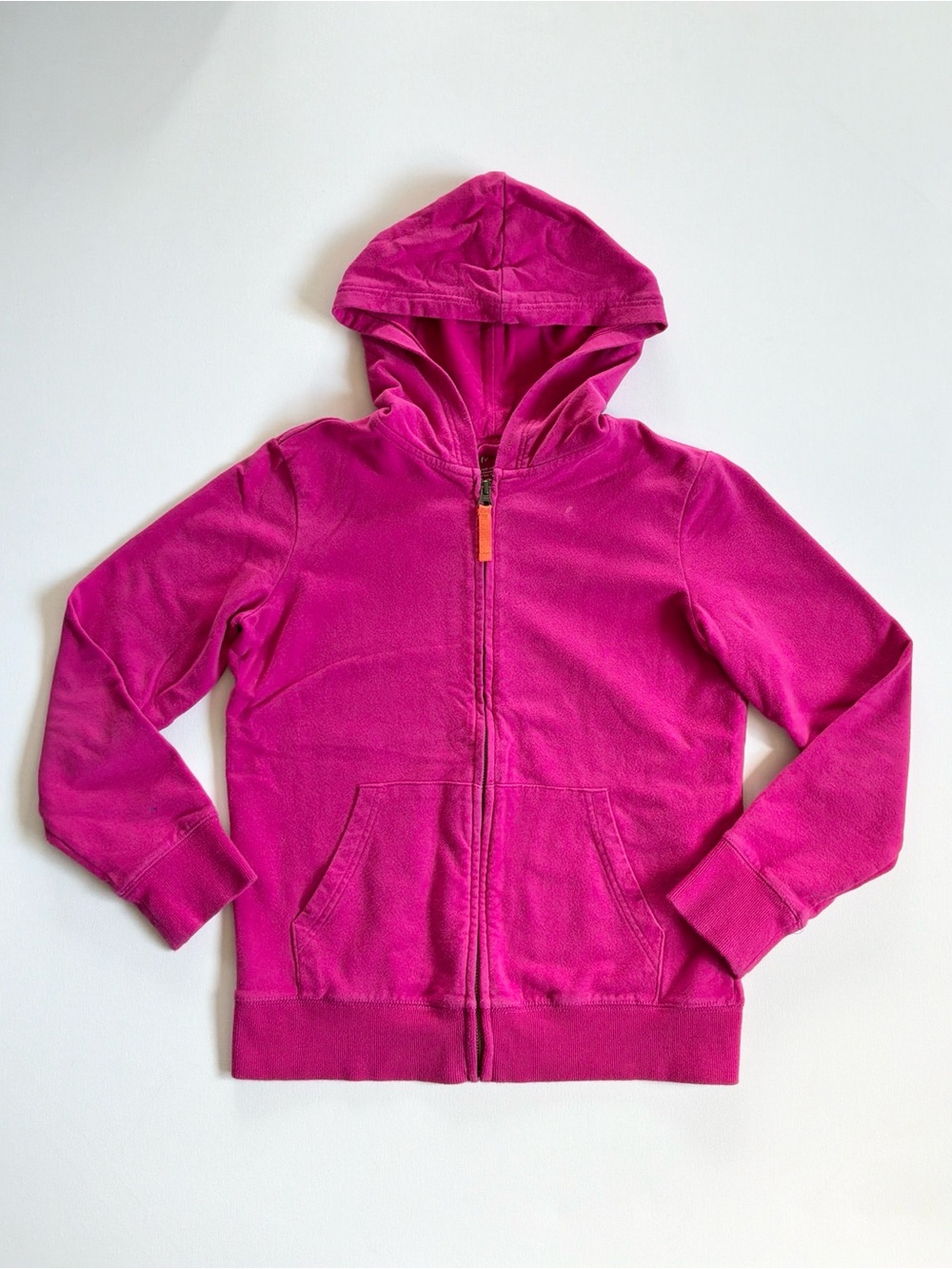 Primary Pink Zip-Up Hoodie Sweatshirt